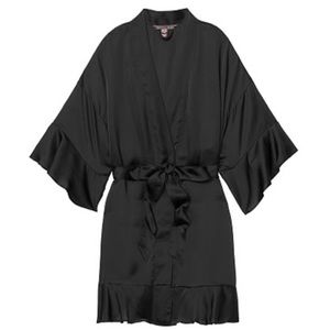 Victoria’s Secret flounce satin robe